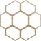 Ekena Millwork Florin Wood Fretwork Pierced Ceiling Medallion, Red Oak, 34"OD x 12"ID x 3/8"T CMWP34X34X0375FORO - alternate 1